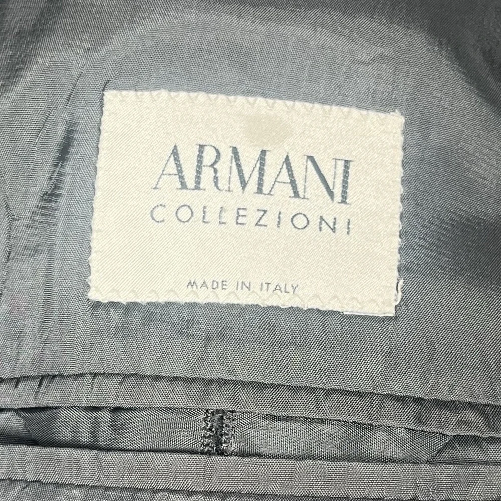 ARMANI Collezioni Blazer Wool Sport Coat Jacket Men 46 Brown 2 Button See Sz Pic
